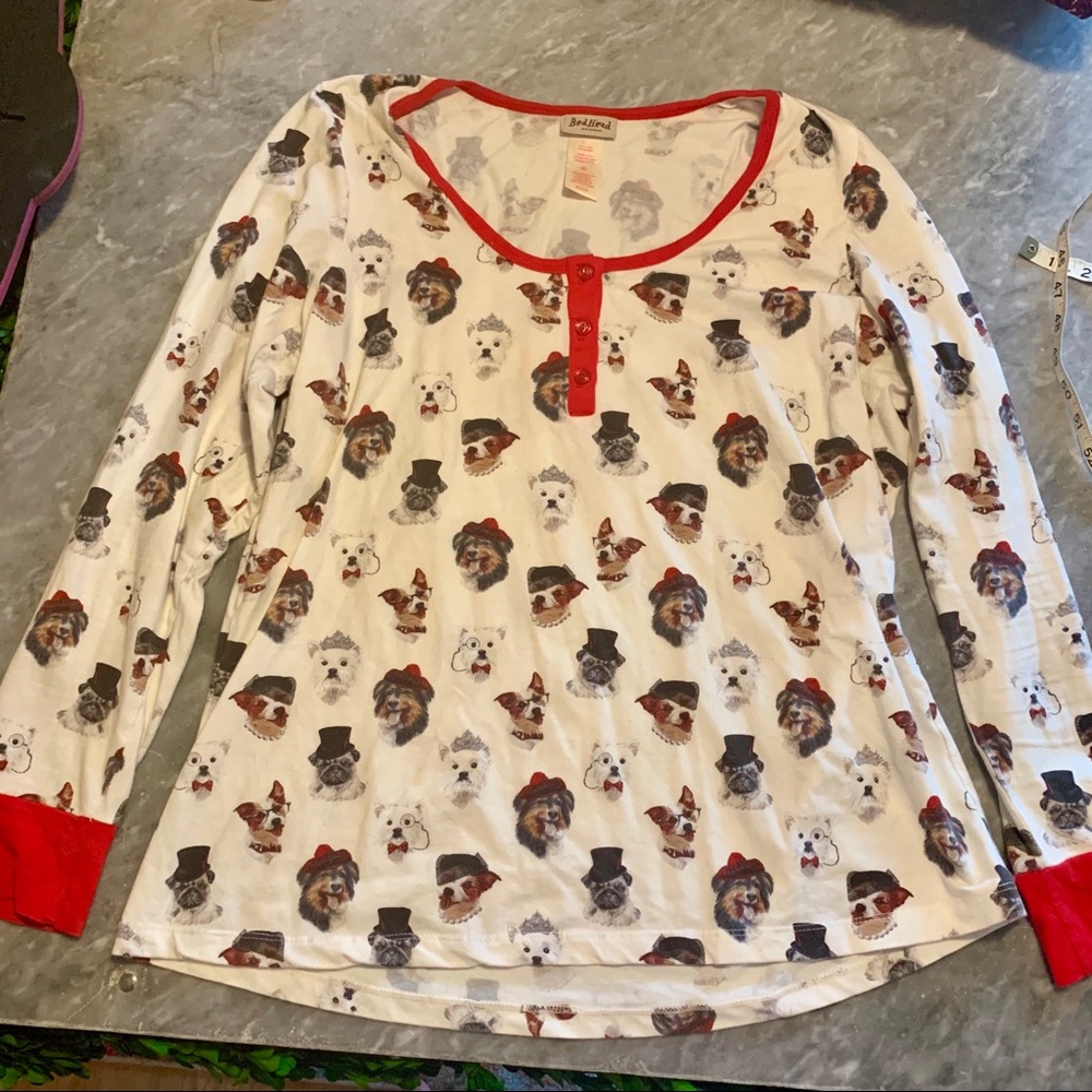 BedHead Pajama Top in Dogs Print